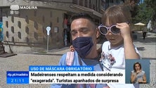Imagem de Madeirenses cumprem obrigação do uso de máscara na rua, mas há quem ache a medida exagerada (Vídeo)