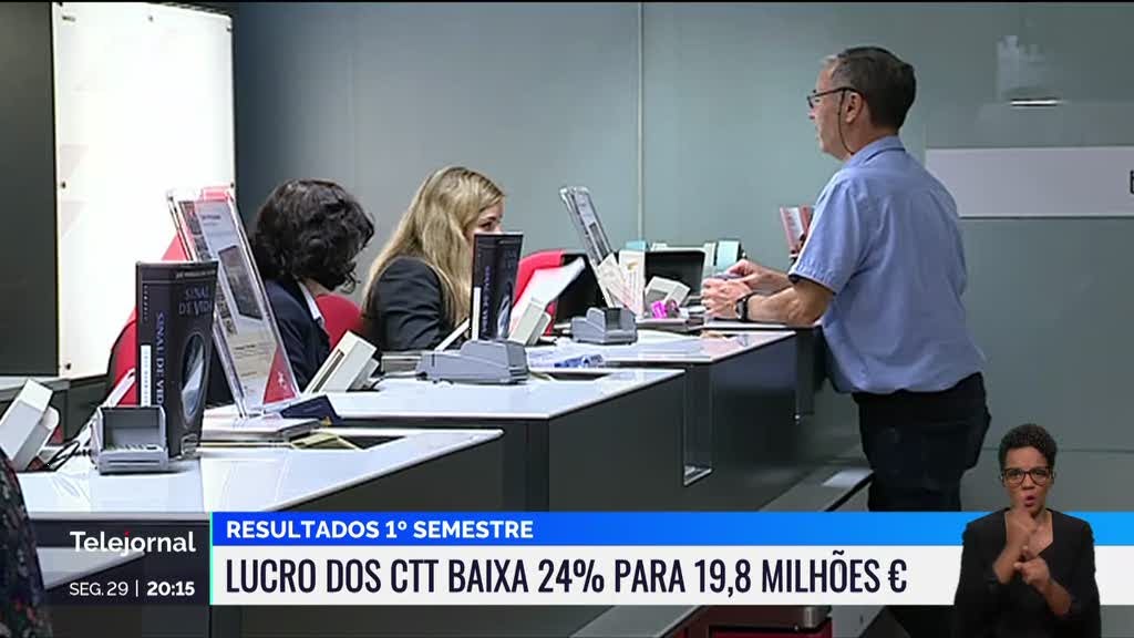 CTT reduziram lucro em 24% no primeiro semestre deste ano