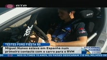 Miguel Nunes primeiro teste com o Ford Fiesta R5 da RMC