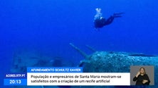 Imagem de Marienses satisfeitos com a criação de recife artificial ao largo da ilha [Vídeo]