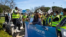 Imagem de Trabalhadores da Groundforce gritam pelos salários