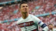 Imagem de Ronaldo a um hat-trick do recordista mundial Ali Daei
