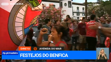 Imagem de Benfica campeão: Baixa do Funchal pintada de vermelho