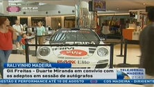 Imagem de Gil Freitas em convívio com os adeptos aguarda com expectativa o Rali Vinho Madeira