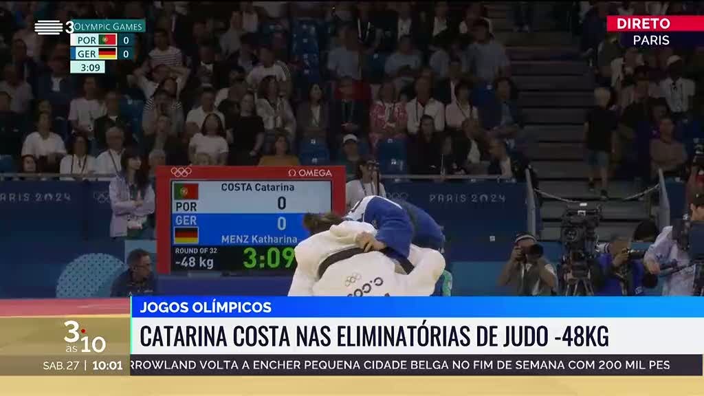 Catarina Costa venceu Katharina Menz na prova de judo