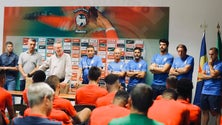 Lito Vidigal orientou o primeiro treino do Marítimo