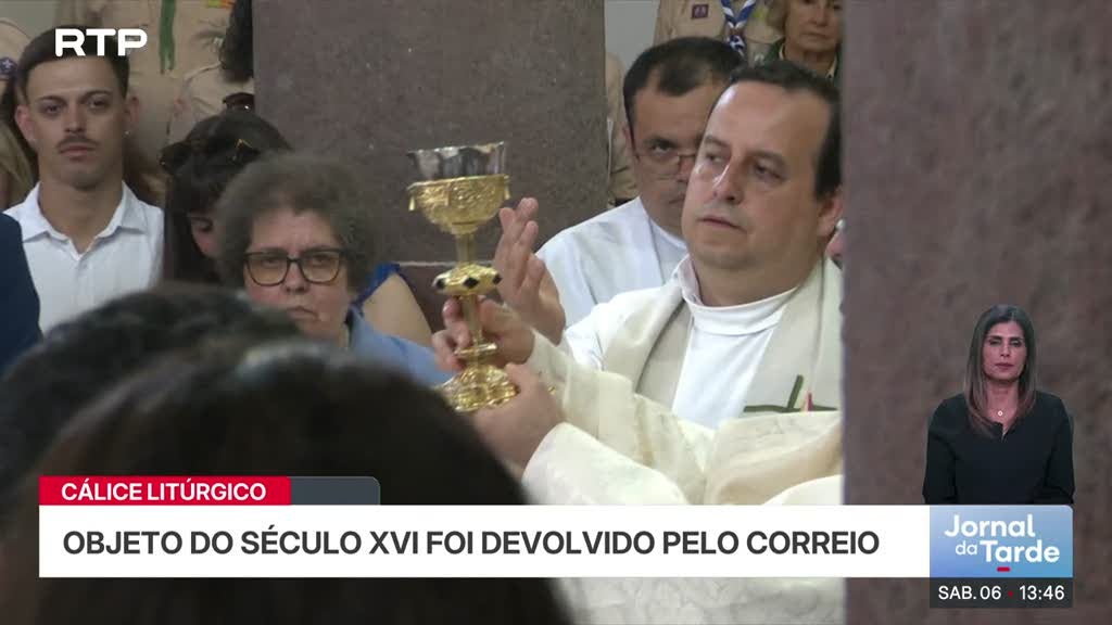 Cálice litúrgico desaparecido nos Açores foi devolvido pelo correio