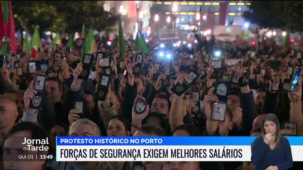 Porto regista o maior protesto de sempre das forças de segurança