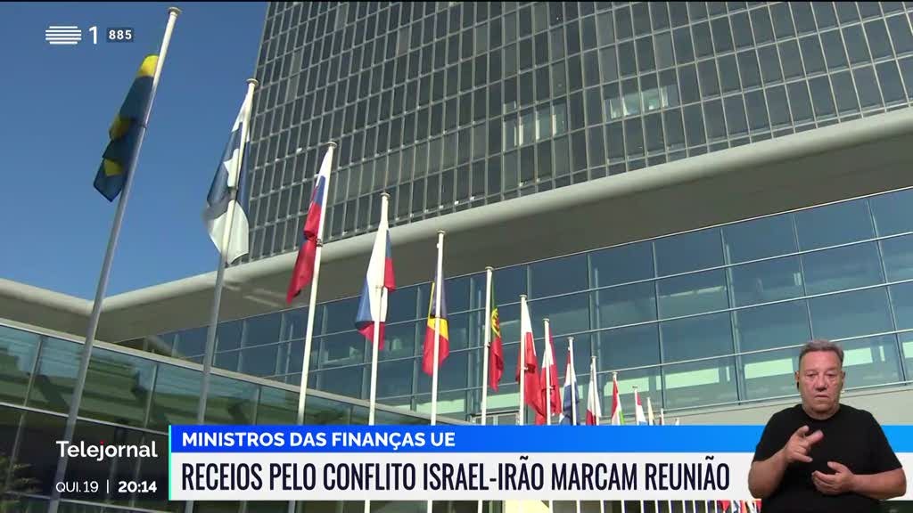 Ministros das Finanças europeus estão preocupados com a guerra Israel-Irão