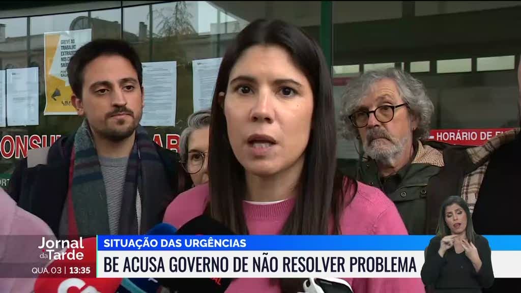 BE acusa Governo de inação perante situação das urgências