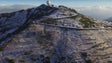 Imagens aéreas da neve que caiu no Pico do Areeiro