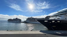 Paquete em estreia no Porto do Funchal (vídeo)