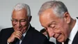 Imagem de Marcelo e Costa juntos em Espanha na entrega do Prémio Europeu Carlos V a Guterres