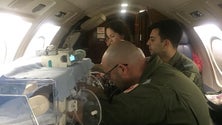 Imagem de Mãe de bebé do Faial transportado para Lisboa agradece à Força Aérea (Vídeo)