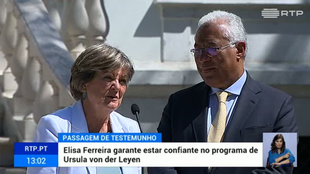 Costa recebeu Elisa Ferreira e Carlos Moedas em S�o Bento