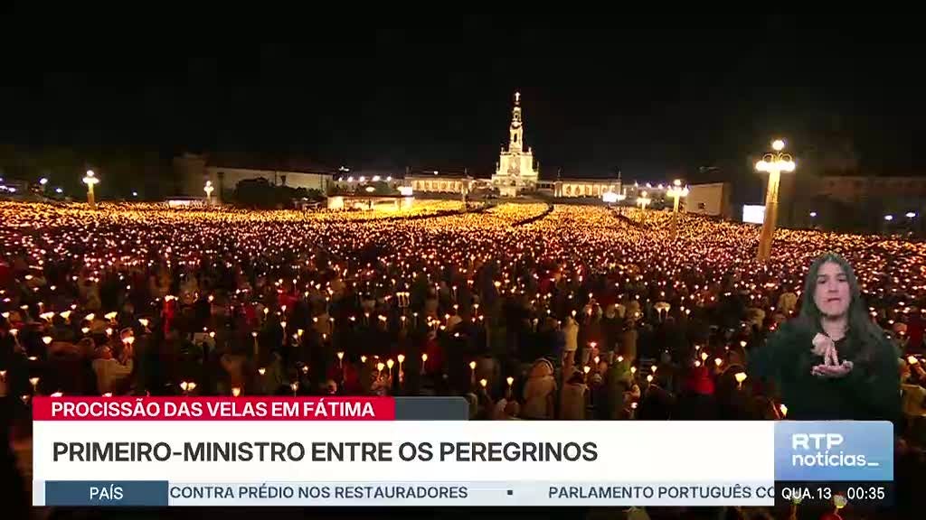 Fátima. 250 Mil pessoas na noite das velas