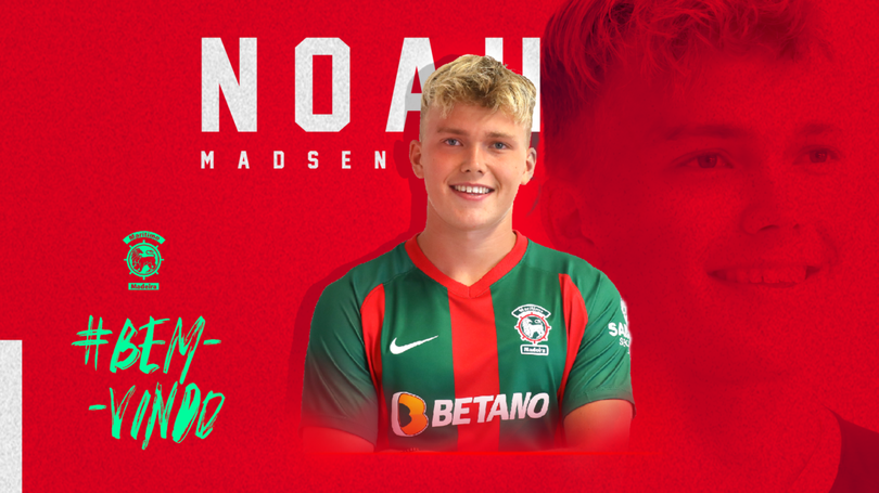 Imagem de Noah Madsen é reforço do Marítimo