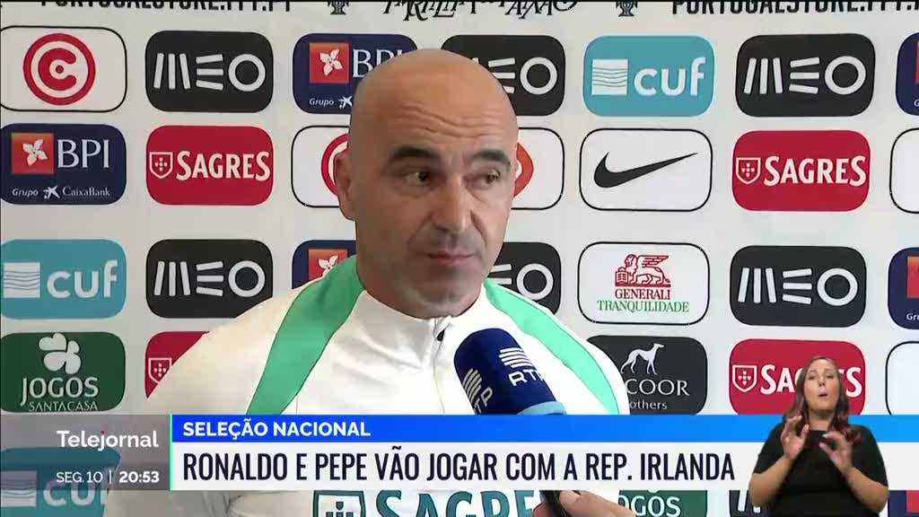 Ronaldo e Pepe vão jogar frente à Irlanda