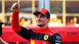 Imagem de Charles Leclerc na pole position