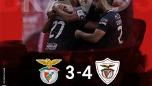 Santa Clara dedica vitória sobre o Benfica aos açorianos (Vídeo)