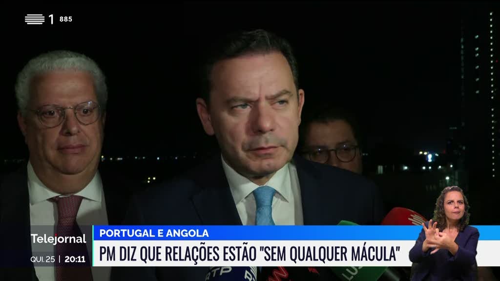 Montenegro diz que relações com Angola estão "sem qualquer mácula"