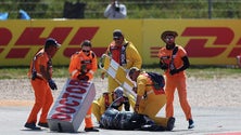 Imagem de Miguel Oliveira com contusão na perna direita
