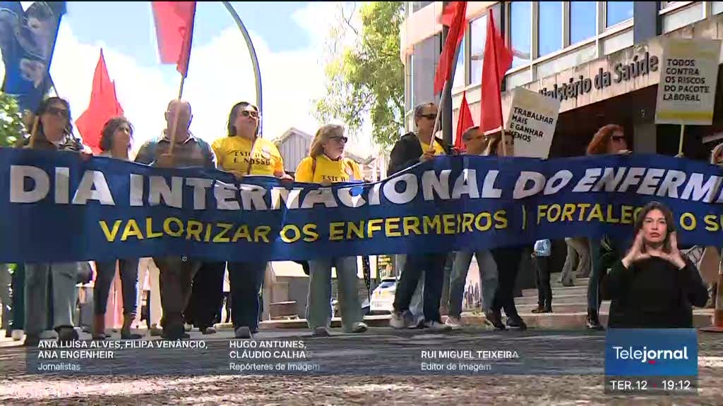 Dia internacional do enfermeiro marcado por manifestações