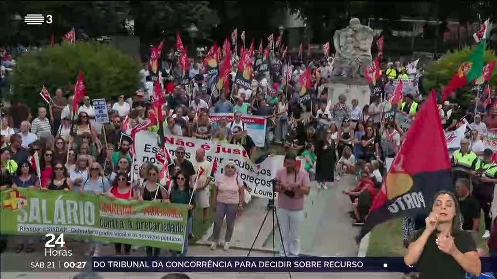 Administração local. Trabalhadores manifestaram-se em Lisboa