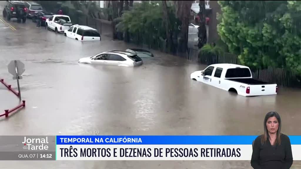 Três pessoas morreram na tempestade que está a atingir a Califórnia