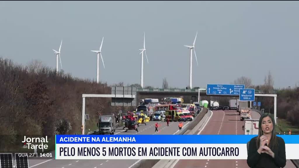 Acidente com autocarro na Alemanha provoca cinco mortos