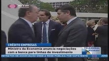 Ministro da Economia anuncia negociações com a banca para linhas de investimento (Vídeo)
