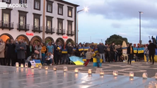 Imagem de Sucedem-se as manifestações de apoio à Ucrânia (Vídeo)