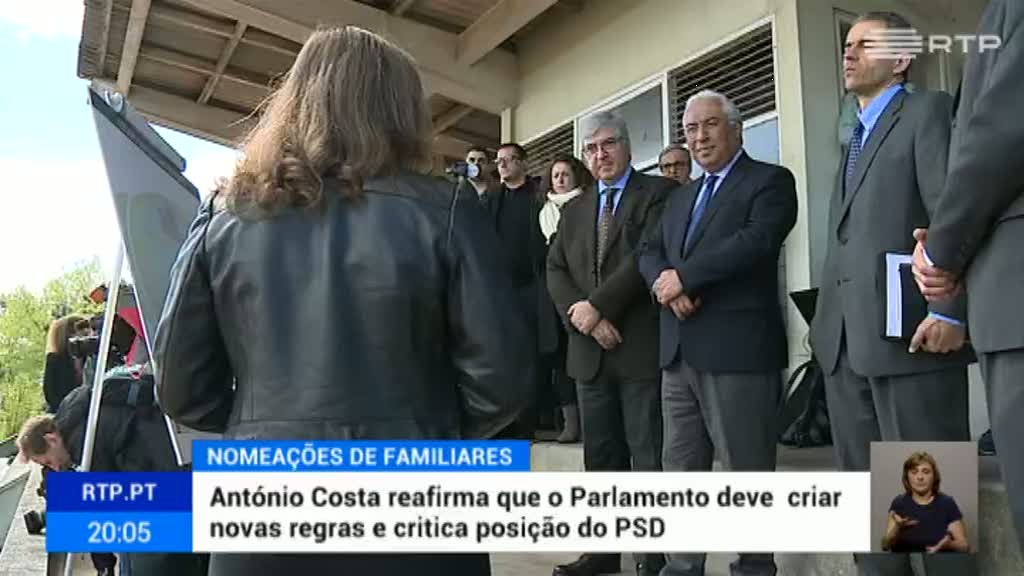 Fam�lia e poder. Costa critica indispon�veis para mudar a lei