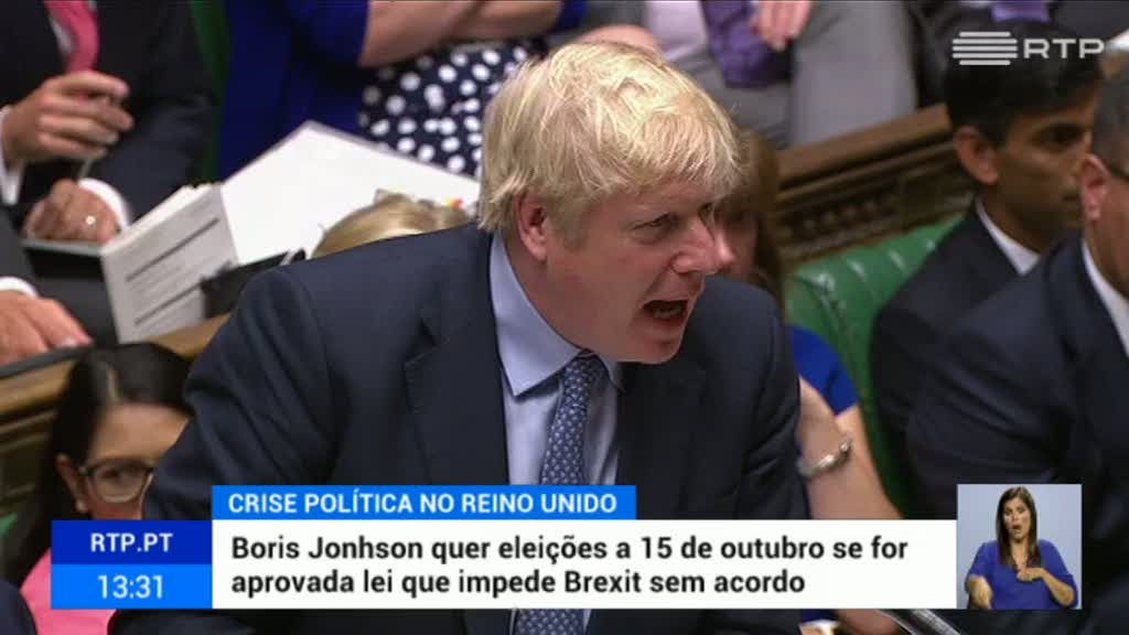 Boris Johnson prop�e elei��es antecipadas para 15 de outubro