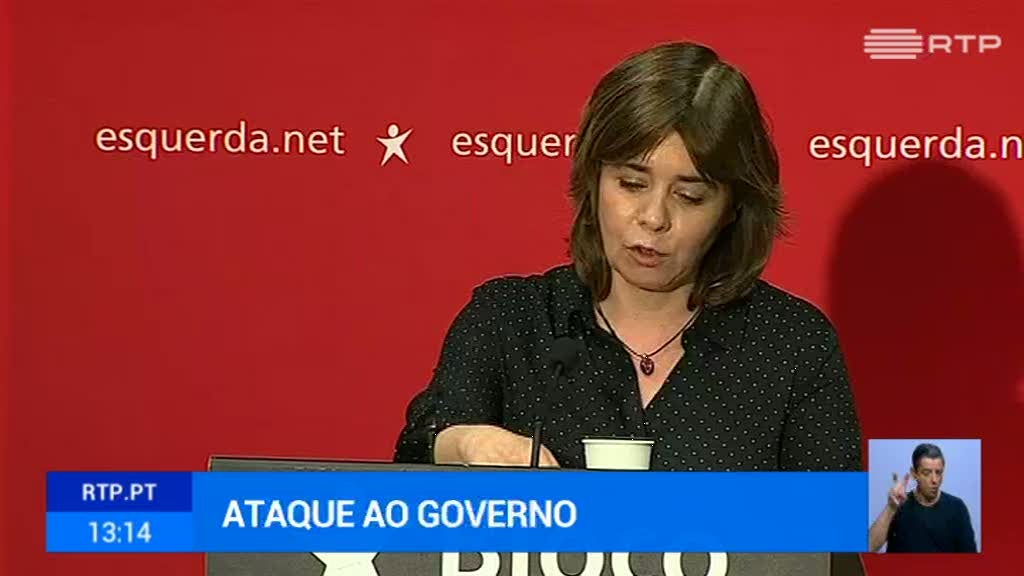 Catarina Martins acusa o Governo de ser conivente com a precariedade