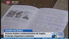 Ontem foi dia de exames para os alunos do 11º ano testarem conhecimentos em línguas (Vídeo)