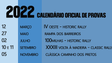 Calendário de provas dos Clássicos na Madeira composto por cinco provas