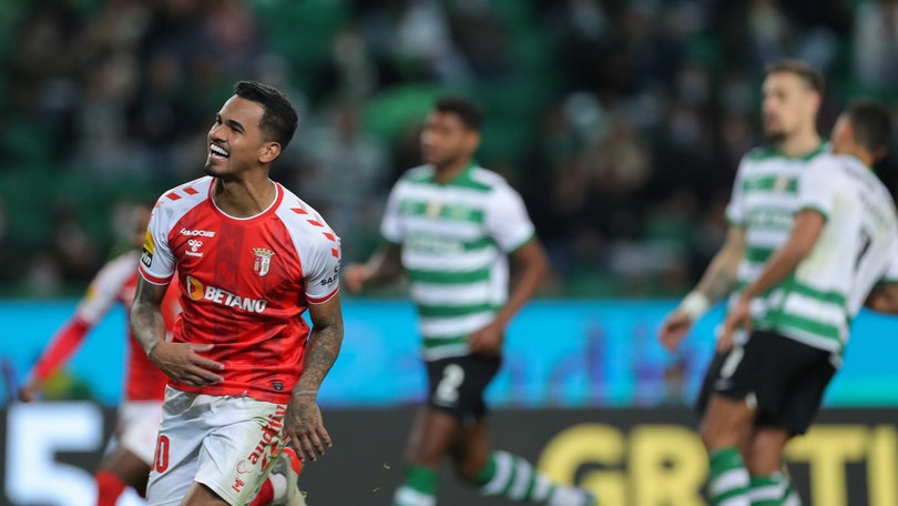 Sporting derrotado pelo Braga em Alvalade