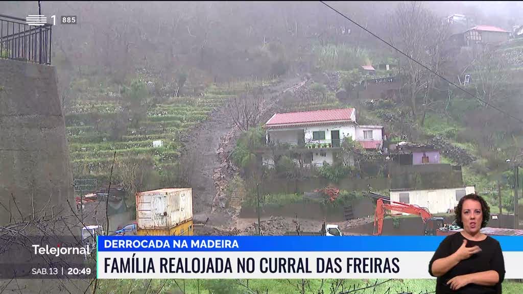 Madeira. Família teve de ser realojada depois de uma derrocada