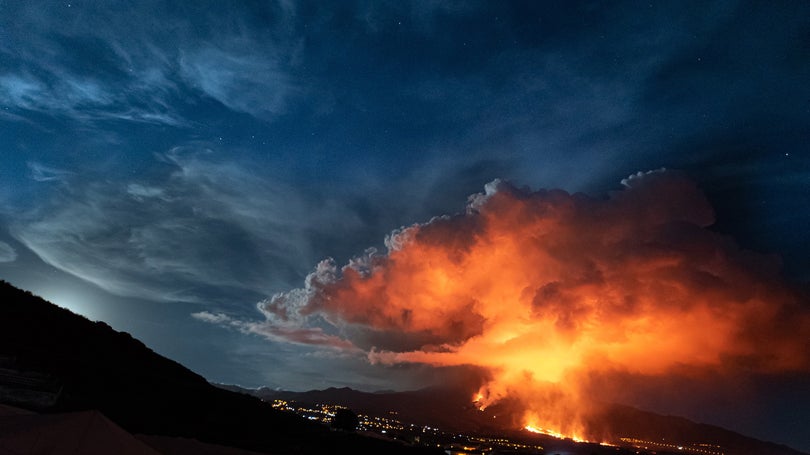 Imagem de Vulcão em La Palma sobe de categoria no índice de explosividade