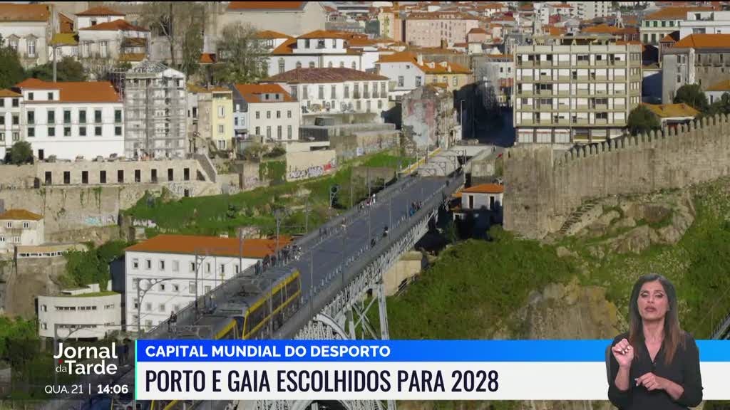 Porto e Gaia escolhidas para Capital Mundial do Desporto em 2028
