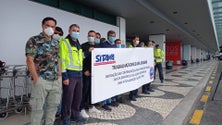 Imagem de Trabalhadores da VINCI na Madeira em protesto pelos seus direitos laborais