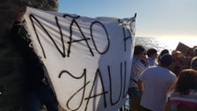 Imagem de 500 pessoas protestaram contra projeto de aquacultura na Ponta do Sol (Vídeo)