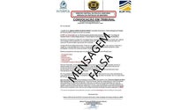 Imagem de PJ alerta para a circulação de convocatórias judiciais falsas via internet