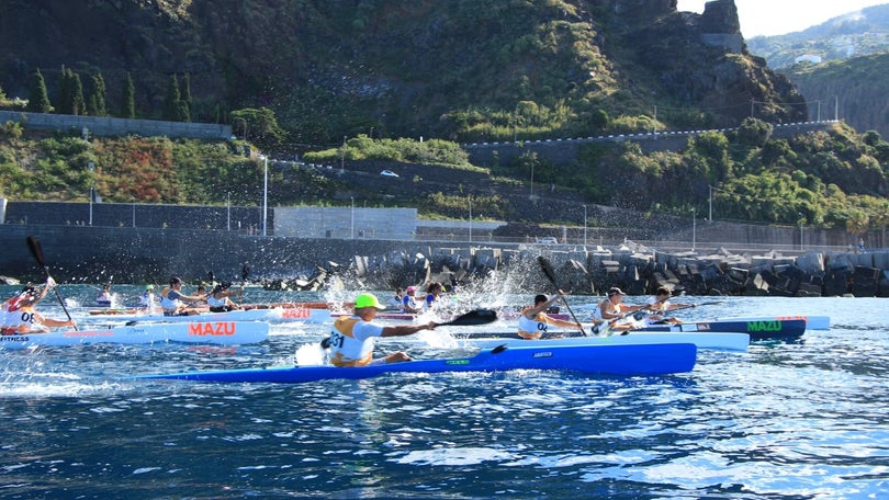 Imagem de Canoístas madeirense no nacional de canoagem de mar