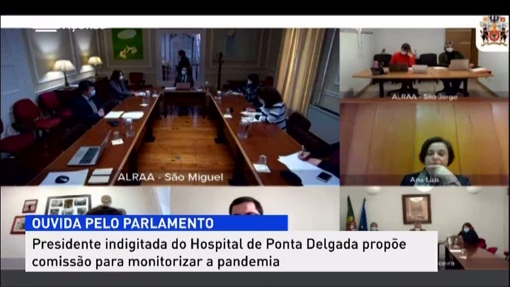 Nova presidente do Hospital de Ponta Delgada ouvida no parlamento (Vídeo)