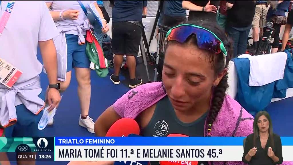 Triatlo feminino. Maria Tomé ficou em 11.º lugar