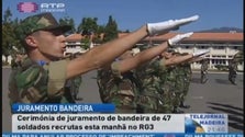 47 Recrutas fizeram ontem juramento de bandeira (Vídeo)