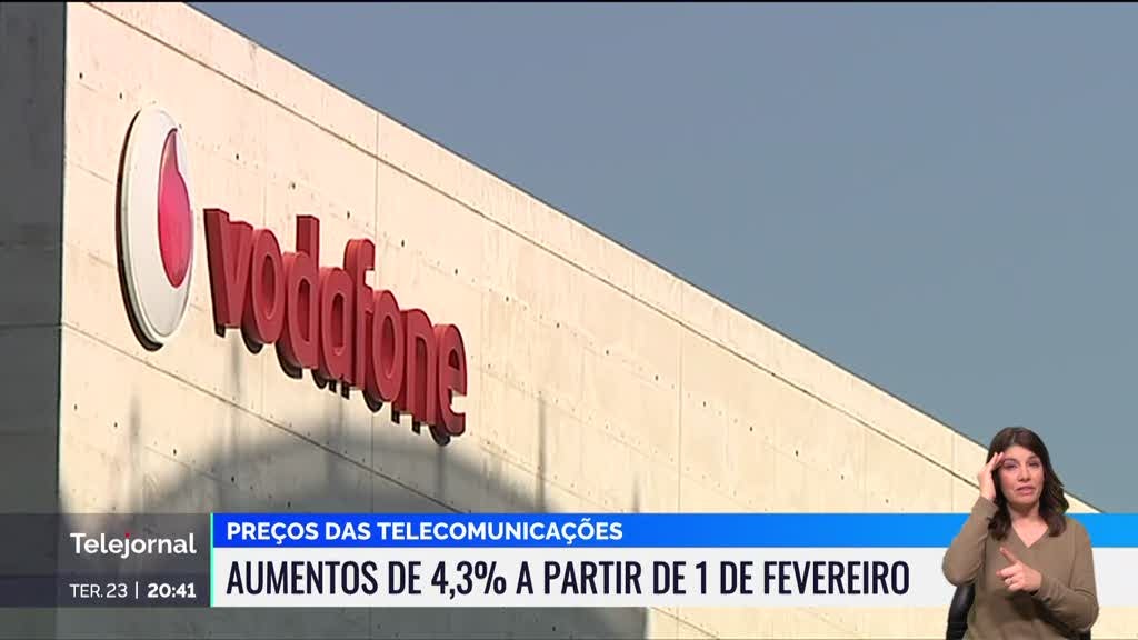 Preços das telecomunicações com aumentos de 4,3% a partir de 1 de fevereiro