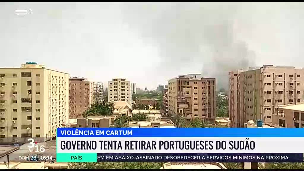MNE e Defesa preparam retirada. Portugueses no Sudão já foram contactados